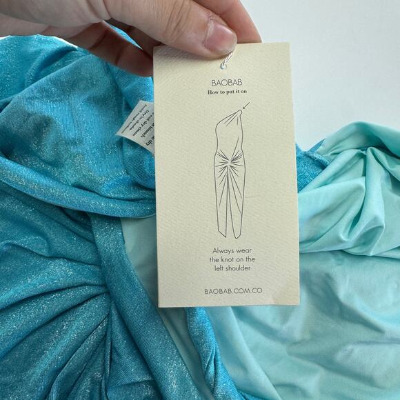 BAOBAB‎ Dress Womens Large Blue Lazuli Miamar Coverup Maxi - Picture 9 of 15